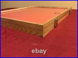 Oak Wood Display Case 18 x 24 x 2 for Arrowheads Knifes Collectibles & More