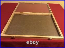 Oak Wood Display Case 18 x 24 x 2 for Arrowheads Knifes Collectibles & More