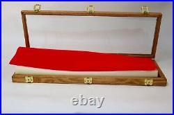 Oak Wood Display Case 9 x 25 x 2 for Arrowheads Knifes Collectibles & More