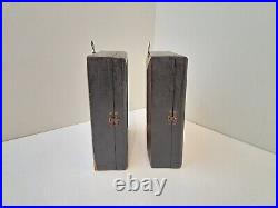 Old Wooden pair Kiot Box Case For Icons Religion Ukraine Antique
