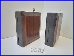 Old Wooden pair Kiot Box Case For Icons Religion Ukraine Antique