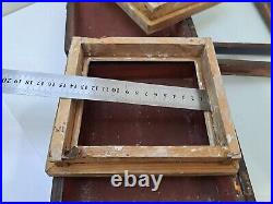 Old Wooden pair Kiot Box Case For Icons Religion Ukraine Antique