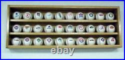 PENNZONI Baseball Display Case, Acrylic Hockey Puck Display Case, Holds 30 Balls
