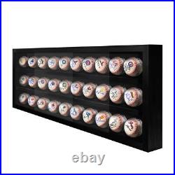 PENNZONI Baseball Display Case, Acrylic Hockey Puck Display Case, Holds 30 Balls