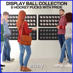 PENNZONI Baseball Display Case, Acrylic Hockey Puck Display Case, Holds 30 Balls