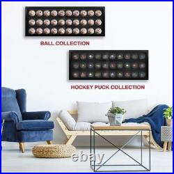 PENNZONI Baseball Display Case, Acrylic Hockey Puck Display Case, Holds 30 Balls
