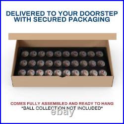 PENNZONI Baseball Display Case, Acrylic Hockey Puck Display Case, Holds 30 Balls