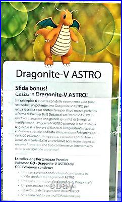 POKEMON BOX DRAGONITE-V ASTRO PREMIER DECK CASE COLLECTION + magazine