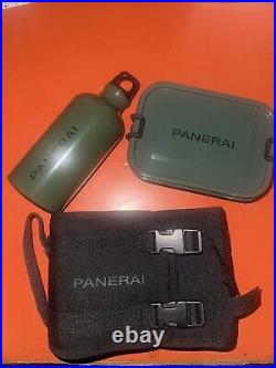 Panerai Lunch Box Thermos Green Steel Submersible Set Collectible