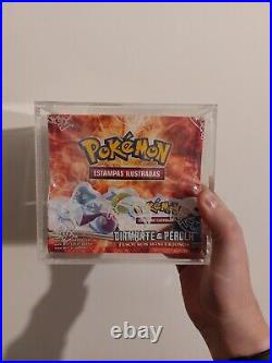 Pokemon Diamond And Pearl Mysterious Treasures Booster Box And Acrylic Case