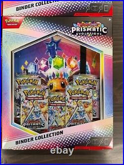 Pokemon PRISMATIC EVOLUTIONS Binder Collection FACTORY SEALED CASE
