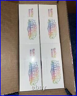 Pokemon Prismatic Evolutions Pokemon Center Case Of Four Brand New x4 ETB