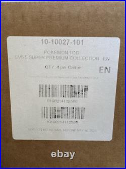 Pokemon Prismatic Evolutions Super Premium Collection Box Unsealed CASE (4 Per)