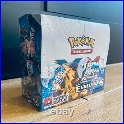 Pokemon Sealed XY Evolutions Booster Box English in Acrylic Case Very Rare Box