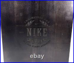 Promotional Soliddim Solid Wood Box Gray Stained Company Employee Logo Rare Promotional Soliddim Solid Wood Box Gray Stained Company Employee Logo Rare