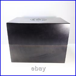 Promotional Soliddim Solid Wood Box Gray Stained Company Employee Logo Rare Promotional Soliddim Solid Wood Box Gray Stained Company Employee Logo Rare