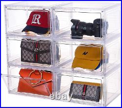 Purse and Handbag Storage Organizer for Closet, 6 Pack Display Cases for Collect