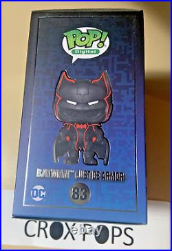 RARE BATMAN JUSTICE ARMOR 85 LE3190 FUNKO POP VINYL New Mint Box + HARD CASE