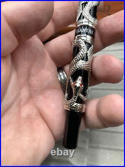 RARE Dani Snake Phantas I Fountain PEN In WOOD BOX