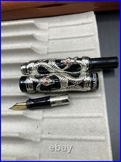 RARE Dani Snake Phantas I Fountain PEN In WOOD BOX