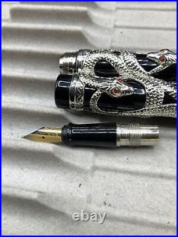 RARE Dani Snake Phantas I Fountain PEN In WOOD BOX