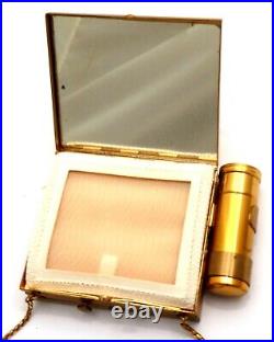 Rare Antique Make-up + Cigarette Paper + Tobacco Capsule Combo Hinged Box Case