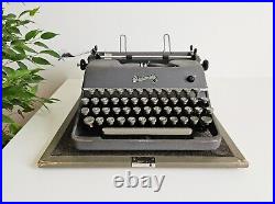 Rheinmetall KST Typewriter, original gray color from the 1950s