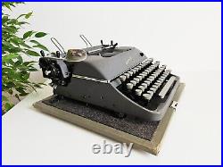 Rheinmetall KST Typewriter, original gray color from the 1950s