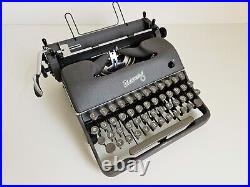 Rheinmetall KST Typewriter, original gray color from the 1950s