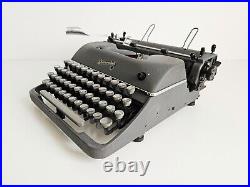 Rheinmetall KST Typewriter, original gray color from the 1950s