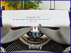 Rheinmetall KST Typewriter, original gray color from the 1950s