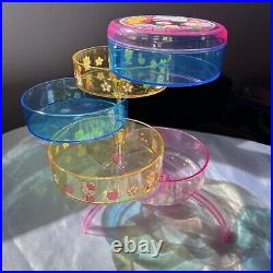 Sanrio Vintage Hello Kitty Acrylic Jewelry Box Storage Organizer 2001 Rare Y2K