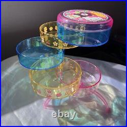Sanrio Vintage Hello Kitty Acrylic Jewelry Box Storage Organizer 2001 Rare Y2K