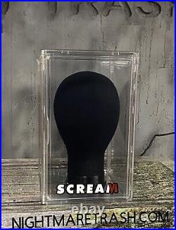 Scream 6 Ghostface Mask Acrylic Display Case W Stand Horror Movie Collectible