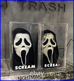 Scream 6 Ghostface Mask Acrylic Display Case W Stand Horror Movie Collectible