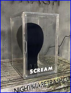 Scream Ghostface Mask Acrylic Display Case W Stand Horror Movie Collectible