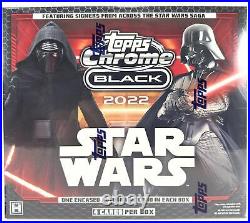 Star Wars Chrome Black Hobby 12-box Case (topps 2022)