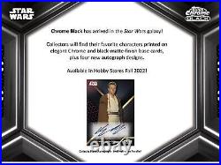 Star Wars Chrome Black Hobby 12-box Case (topps 2022)