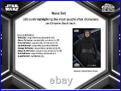 Star Wars Chrome Black Hobby 12-box Case (topps 2022)