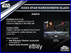 Star Wars Chrome Black Hobby 12-box Case (topps 2023)