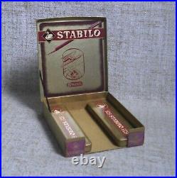 Swan-STABILO LotX2 Tin Pencil Cases Each X 12 Pencils New + Display Box Germany Swan-STABILO LotX2 Tin Pencil Cases Each X 12 Pencils New + Display Box Germany