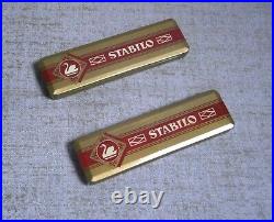 Swan-STABILO LotX2 Tin Pencil Cases Each X 12 Pencils New + Display Box Germany Swan-STABILO LotX2 Tin Pencil Cases Each X 12 Pencils New + Display Box Germany