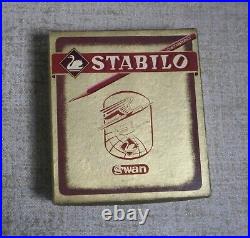 Swan-STABILO LotX2 Tin Pencil Cases Each X 12 Pencils New + Display Box Germany Swan-STABILO LotX2 Tin Pencil Cases Each X 12 Pencils New + Display Box Germany