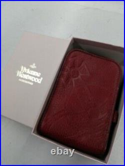 VIVIENNE WESTWOOD Cigarette Case Red Orb Used with Box From Japan