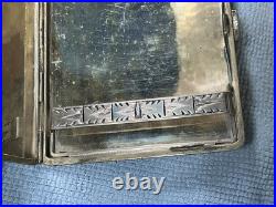 VTG 800 Silver Cigarette Case Etched Floral Engraving 3.13 OUNCES EXCELLENT COND VTG 800 Silver Cigarette Case Etched Floral Engraving 3.13 OUNCES EXCELLENT COND