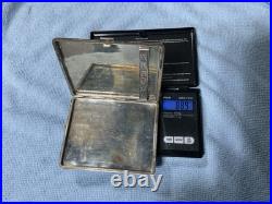 VTG 800 Silver Cigarette Case Etched Floral Engraving 3.13 OUNCES EXCELLENT COND VTG 800 Silver Cigarette Case Etched Floral Engraving 3.13 OUNCES EXCELLENT COND