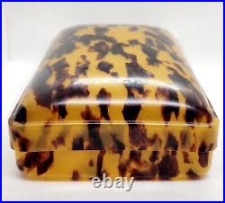 VTG Early to Mid-Century Japanese Tortoiseshell Celluloid Box