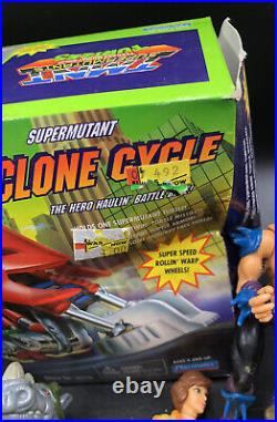 VTG Super Mutant Cyclone Cycle Battle Bike MIB & Ninja Turtles Lot, Case & Extra