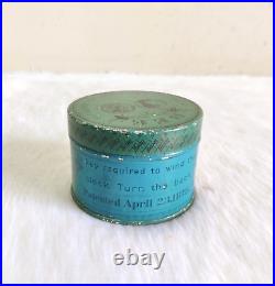 Vintage Ansonia One Day Bee Clock Case Tin Box USA Patented April 23,1878 TN605