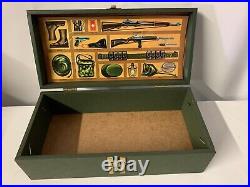 Vintage Authentic1960s GI Joe Wooden Box Green In Good Condition Collectible